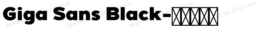 Giga Sans Black字体转换